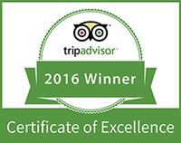 TripAdvisor Certificate of Excellence